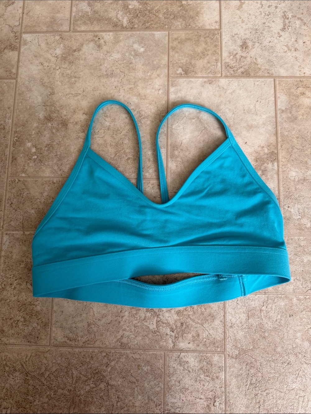 Jolyn Clothing Teal Strappy Swim Bikini Top